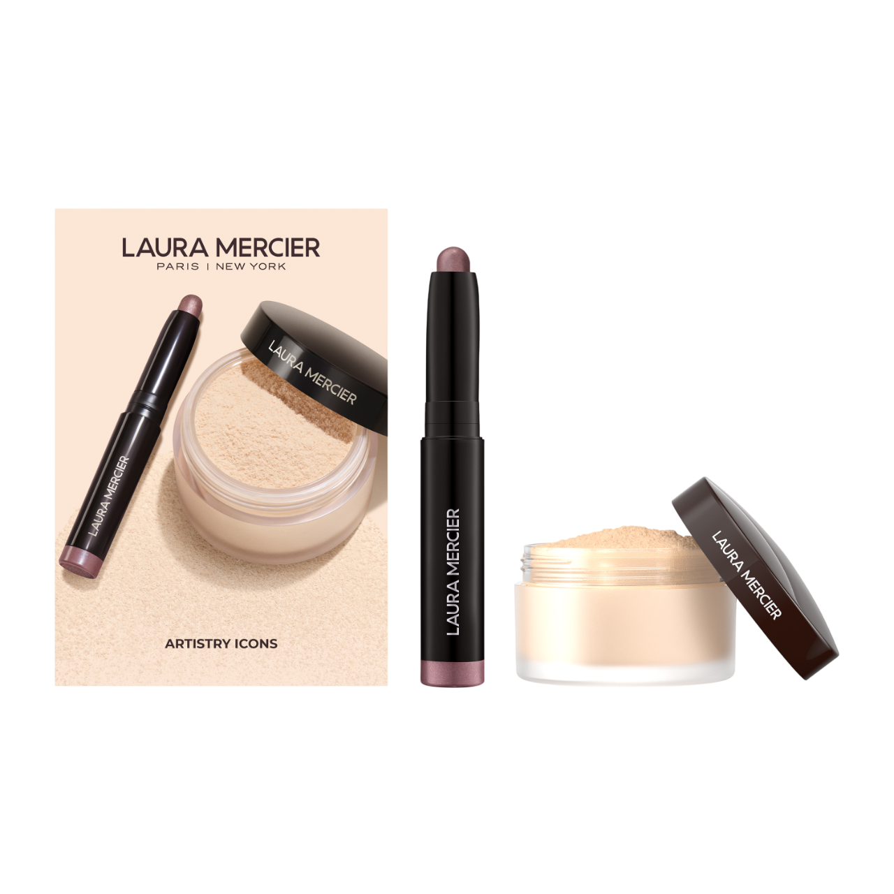 Artistry Icons Translucent Loose Setting Powder and Mini Caviar Stick Eye Shadow Set