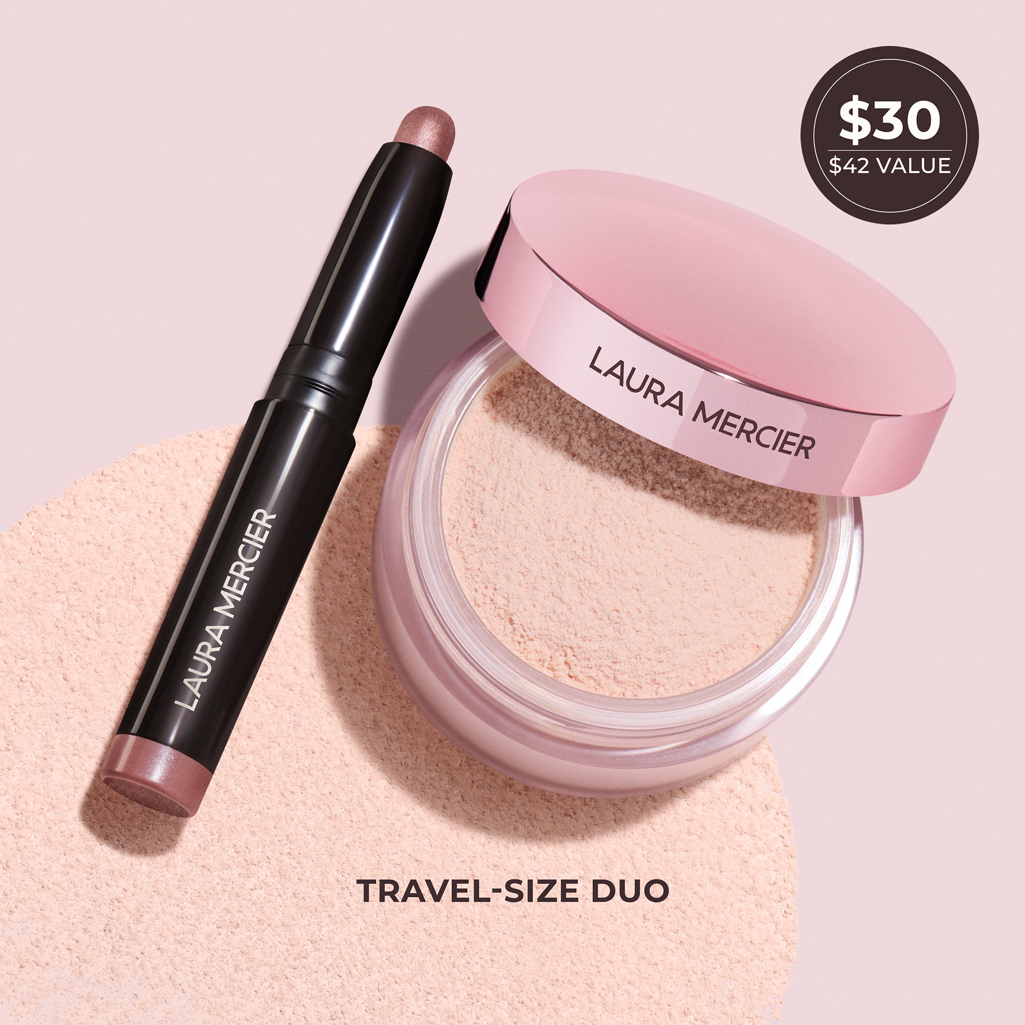 Artistry Icons Translucent Loose Setting Powder Tone Up and Mini Caviar Stick Eye Shadow Set