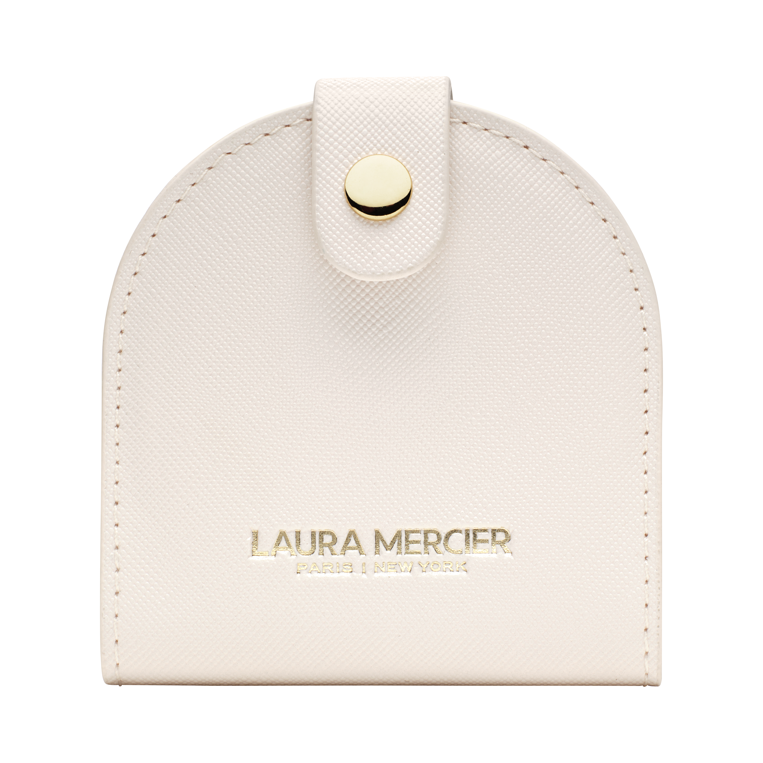 Cream Compact Mirror