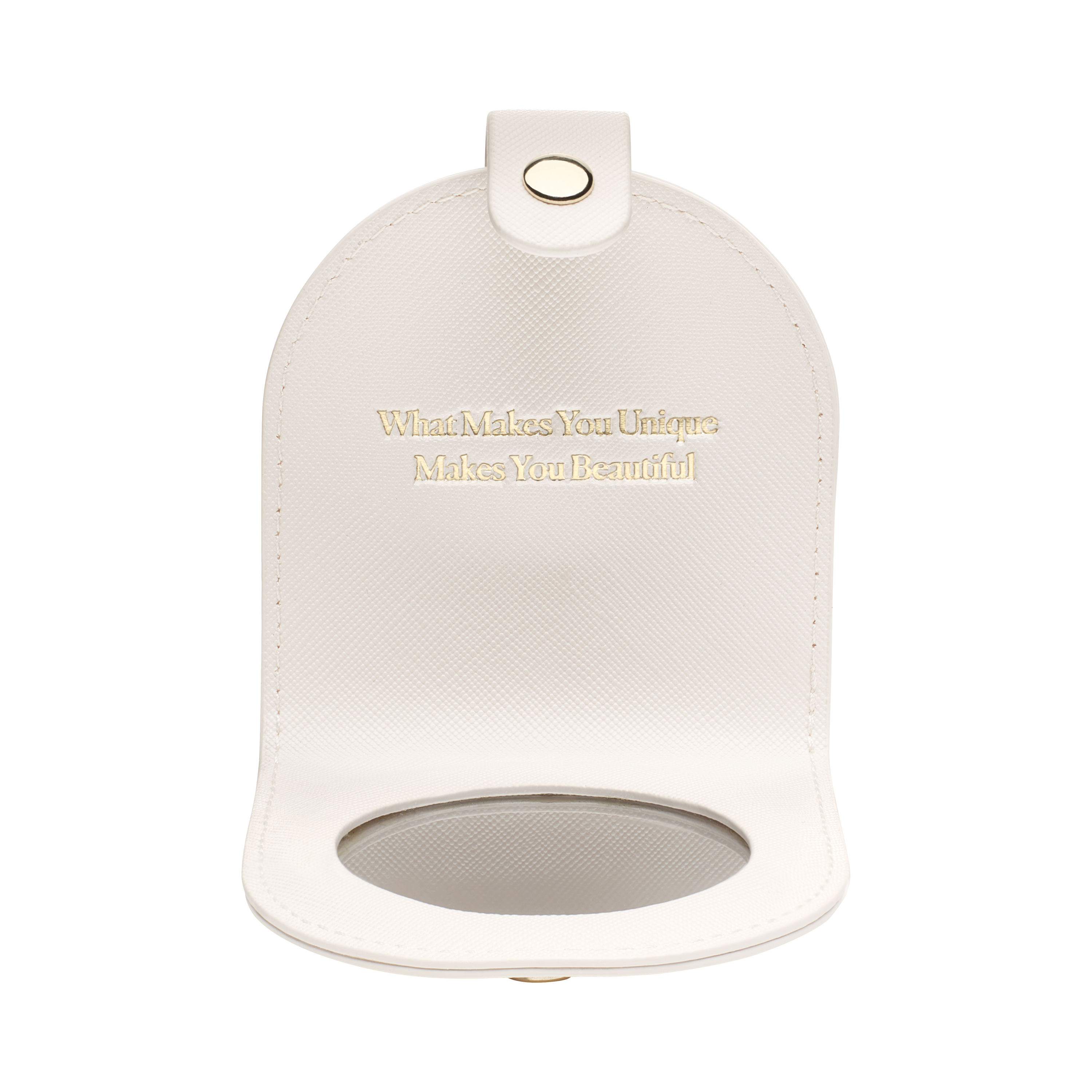 Cream Compact Mirror