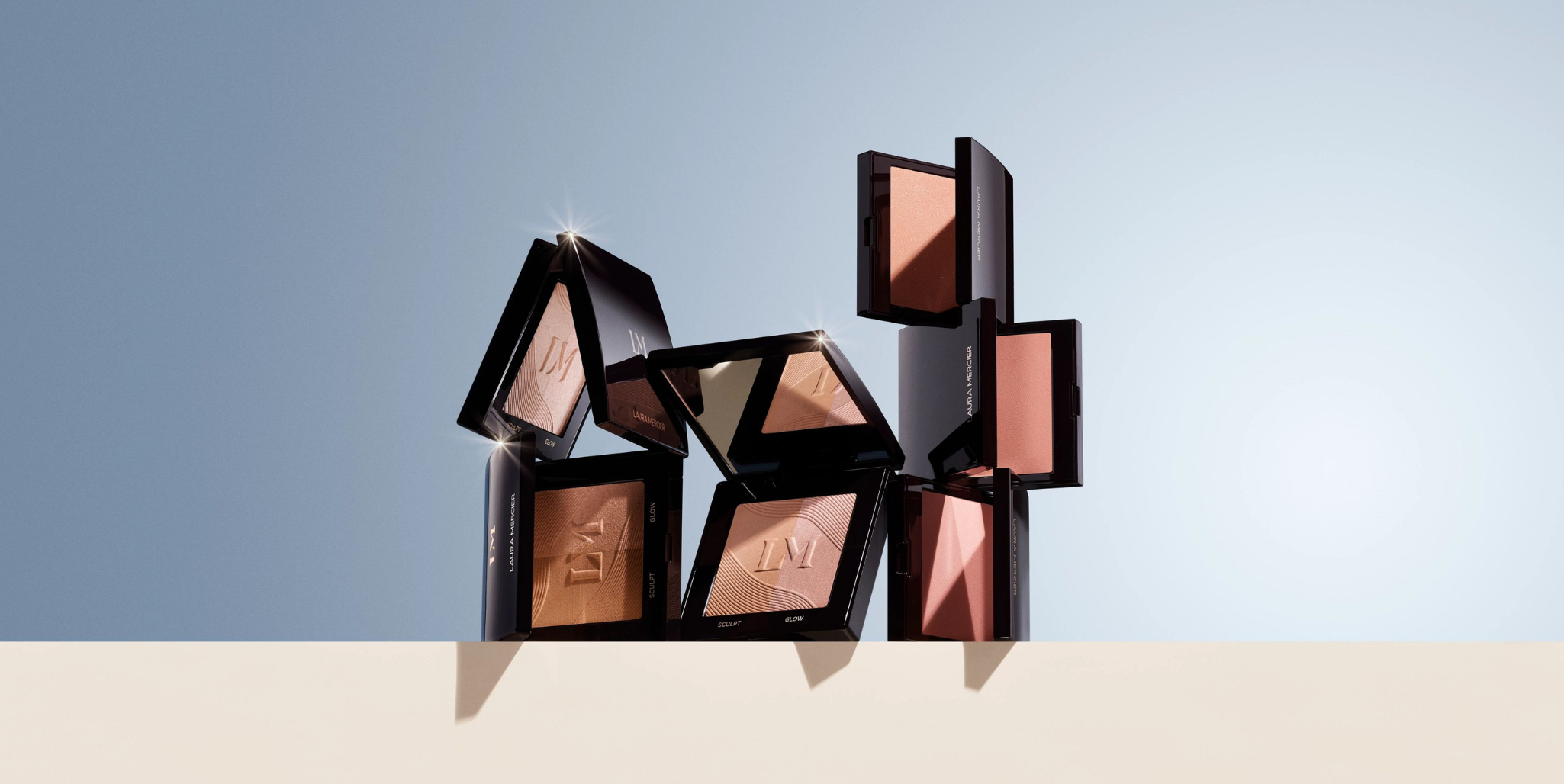 Laura Mercier Bronze Color Infusions stacked together