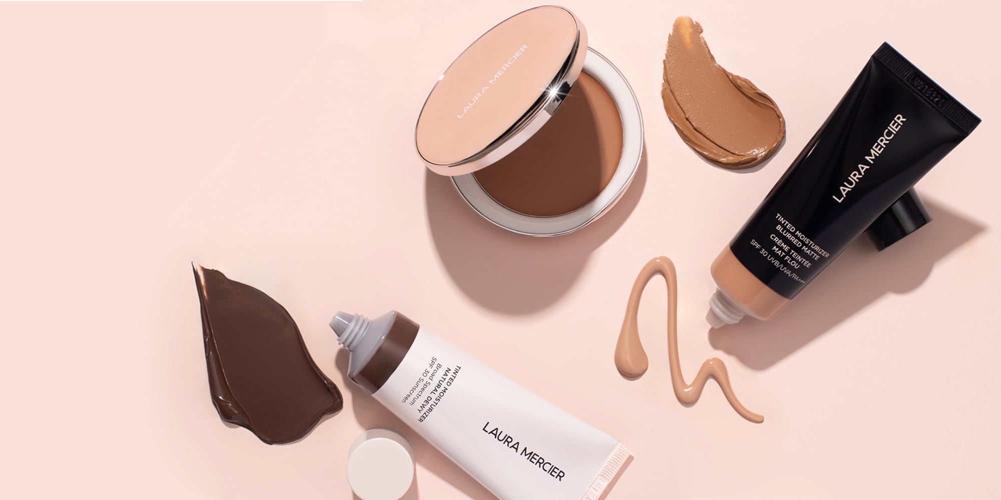 Tinted Moisturizer and Tinted Blur Balm with swatches