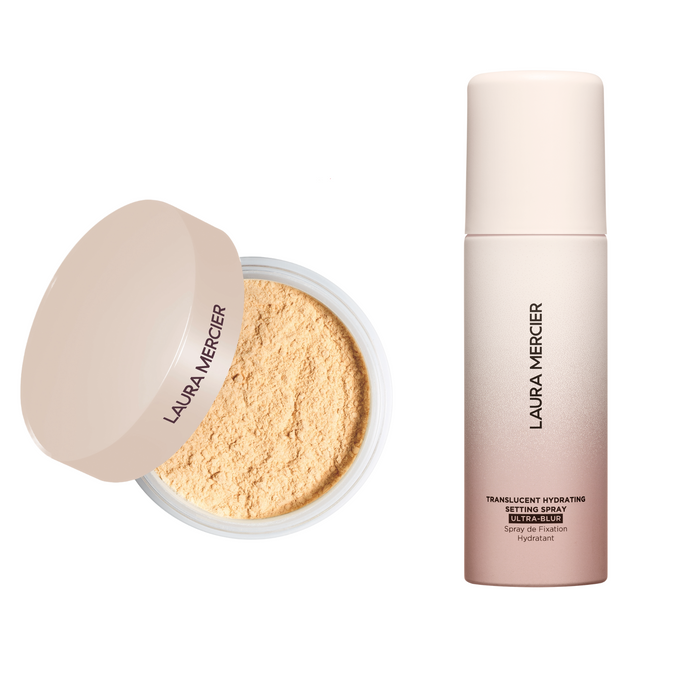 Translucent Loose Setting Powder Ultra-Blur and Setting Spray Bundle