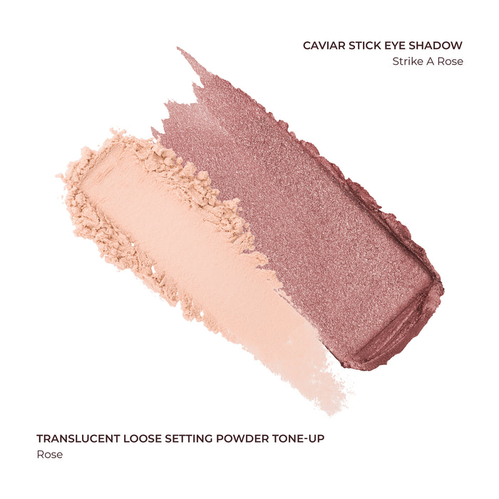 Artistry Icons Translucent Loose Setting Powder Tone Up and Mini Caviar Stick Eye Shadow Set