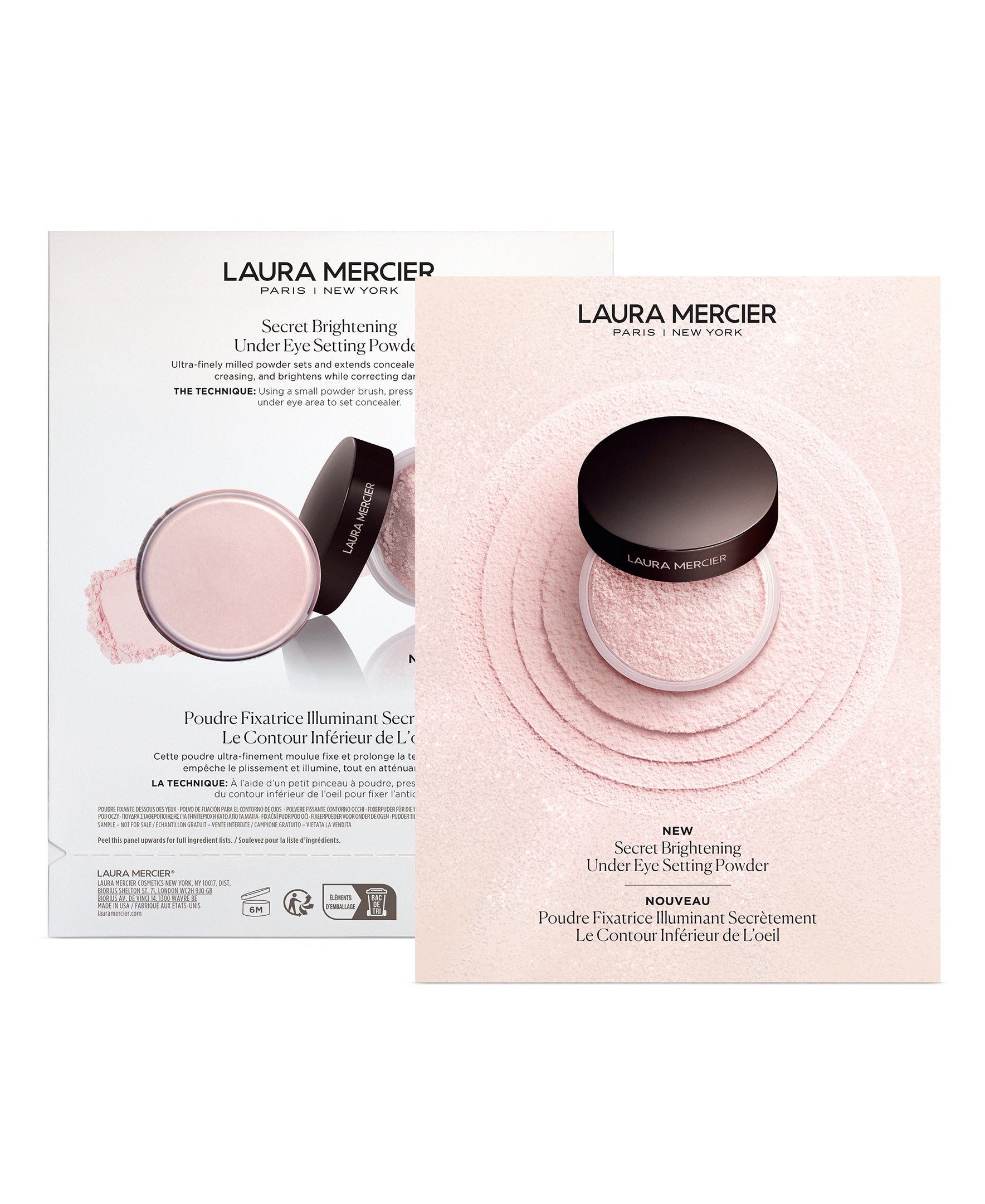 Secret Brightening Under Eye Setting Powder Sample - Soft Pink View 1