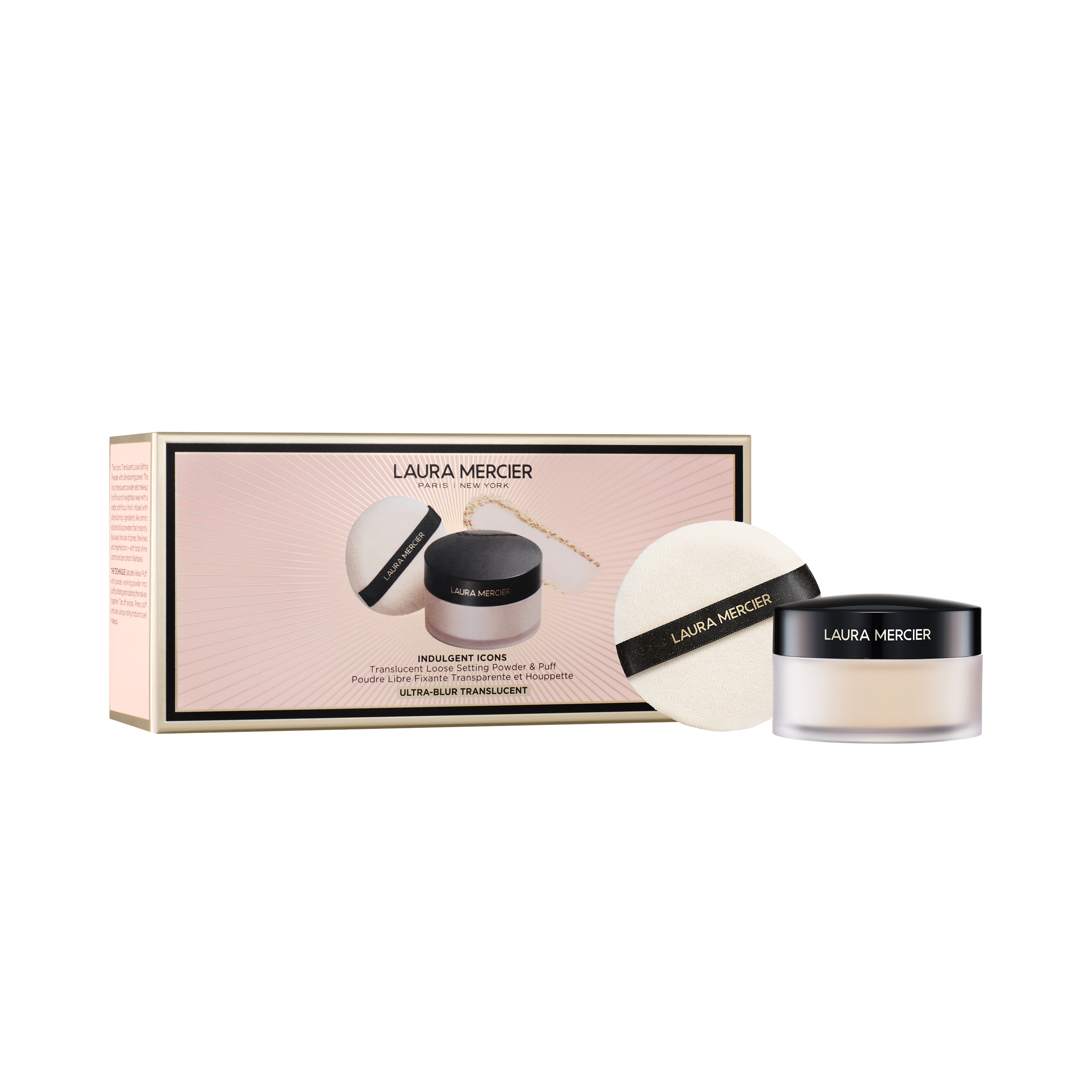 Indulgent Icons Ultra-Blur Translucent Loose Setting Powder + Puff View 1
