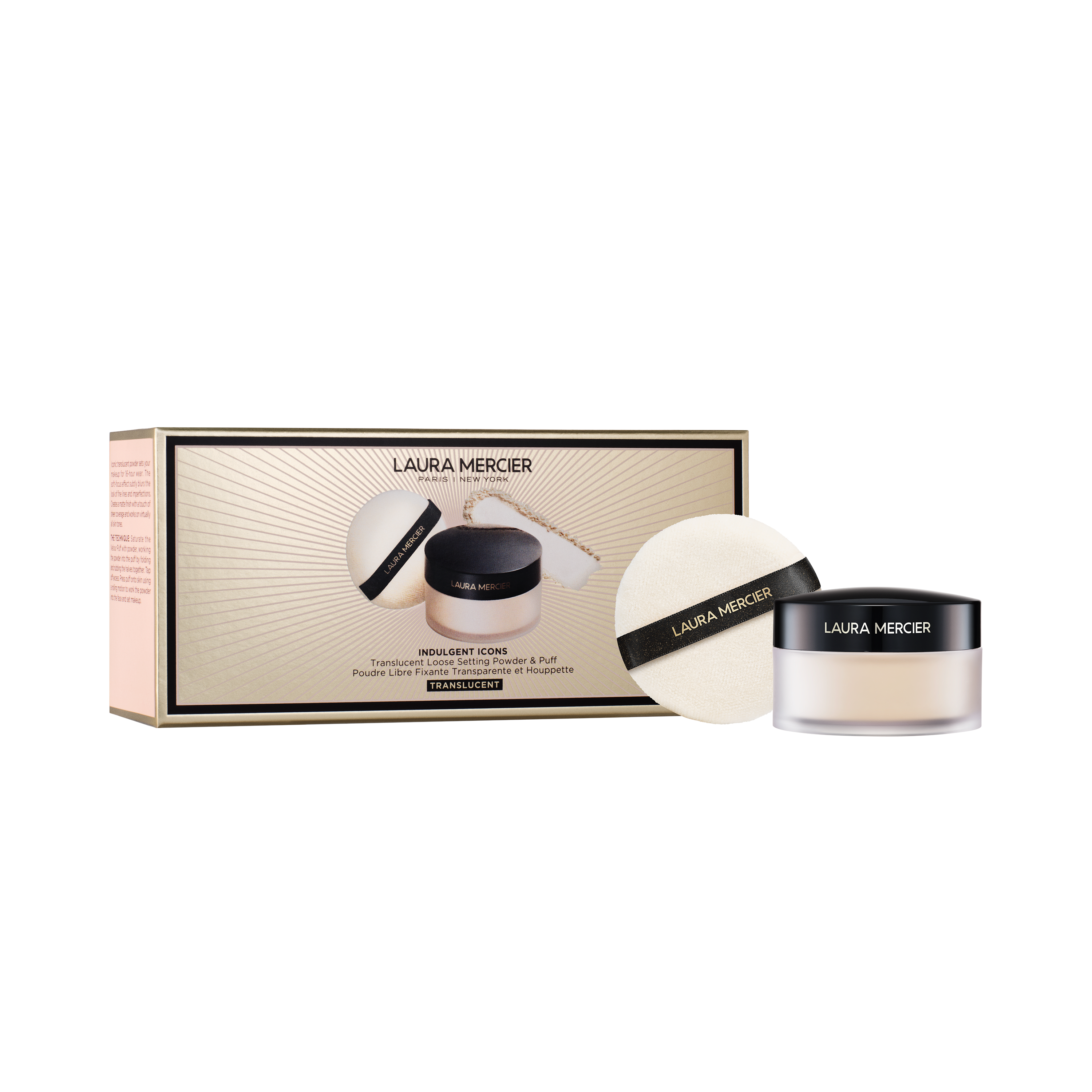 Indulgent Icons Translucent Loose Setting Powder + Puff View 1