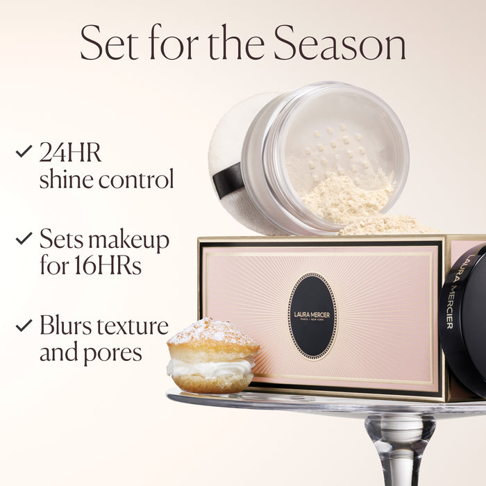 Indulgent Icons Translucent Loose Setting Powder + Puff