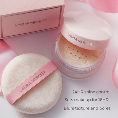 The Finishing Touch Translucent Loose Setting Powder & Puff Tone-Up Rose