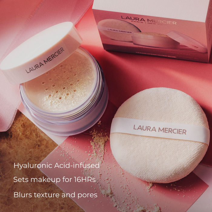 The Finishing Touch Translucent Loose Setting Powder & Puff Translucent Ultra-Blur