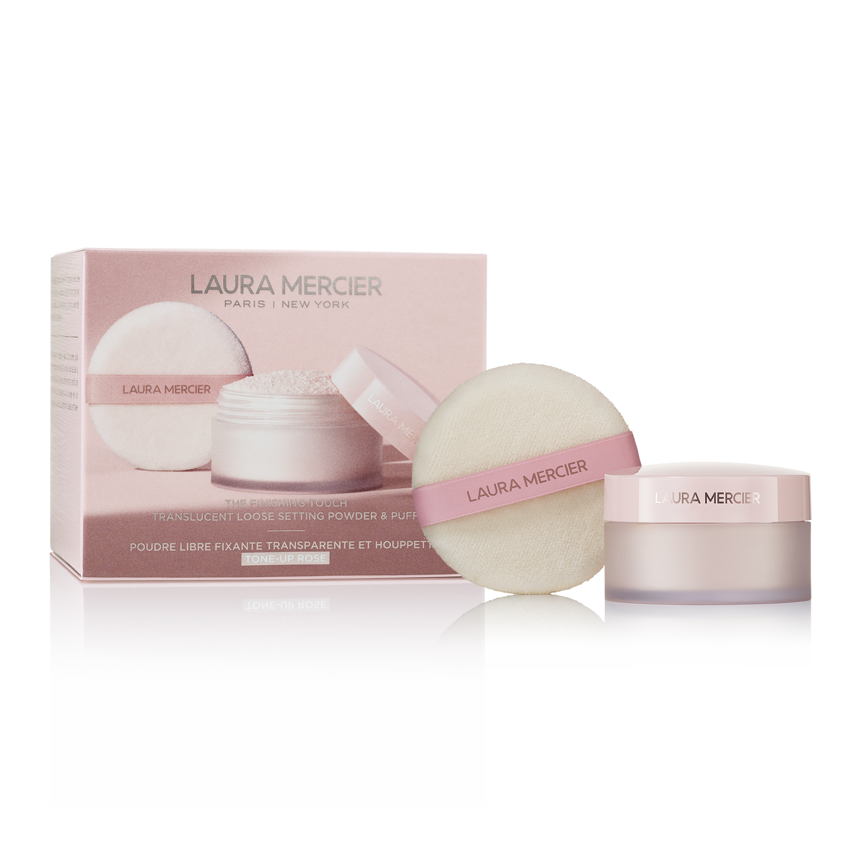 The Finishing Touch Translucent Loose Setting Powder & Puff Tone-Up Rose