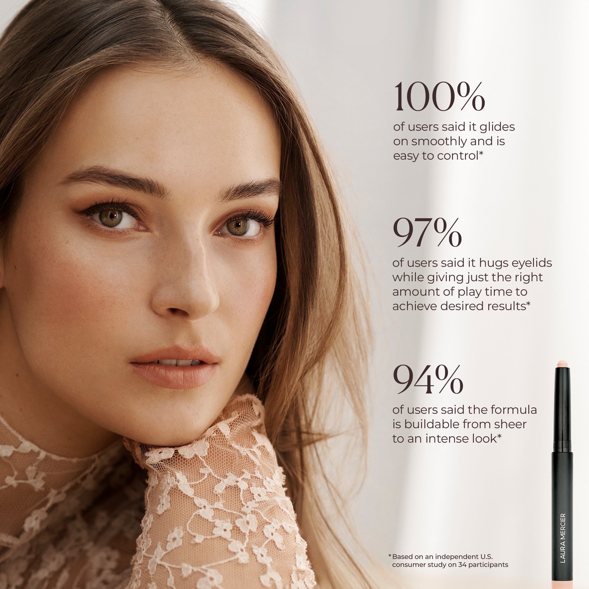 Caviar Stick Eye Shadow Matte Mini - Au Naturel view 5